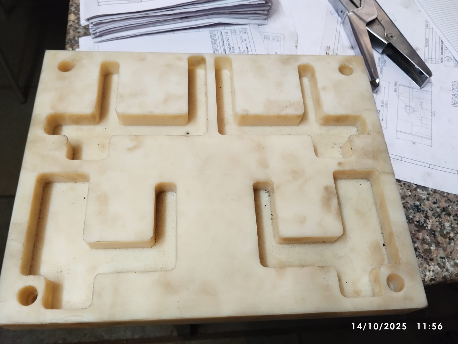 3D VMC machined polymer fixture component